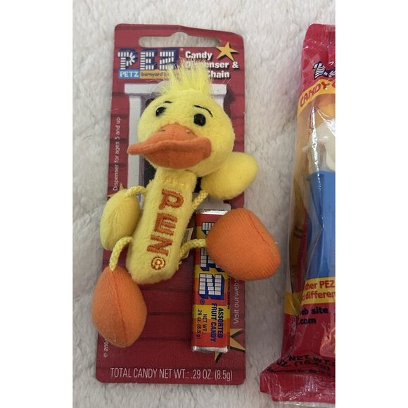 Pez Dispensers Lot Of 3 NWT 2 Keychain Stuffed Animals And 1 Jack In The Box - Picture 2 of 4
